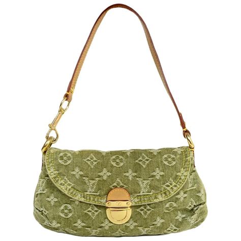 louis vuitton green monogram denim mini pleaty pochette bag|Louis Vuitton LV Monogram Pleaty Mini .